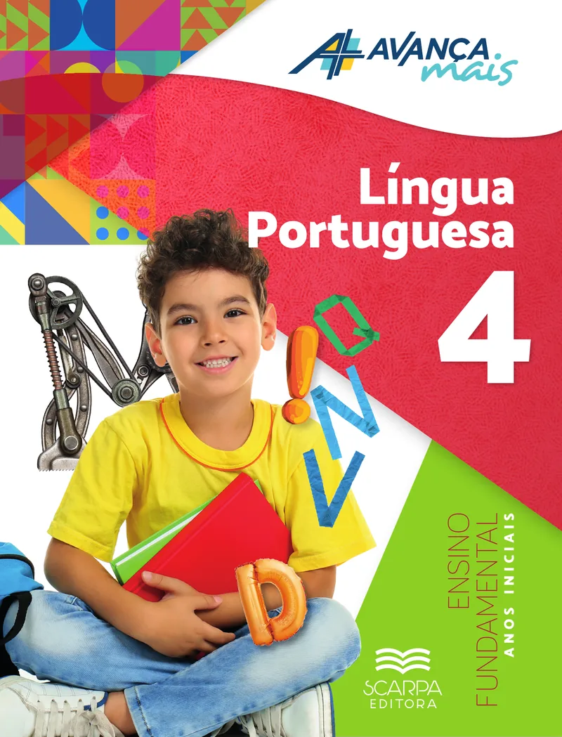 Capa — Avança Mais · Língua Portuguesa · 4º ano
