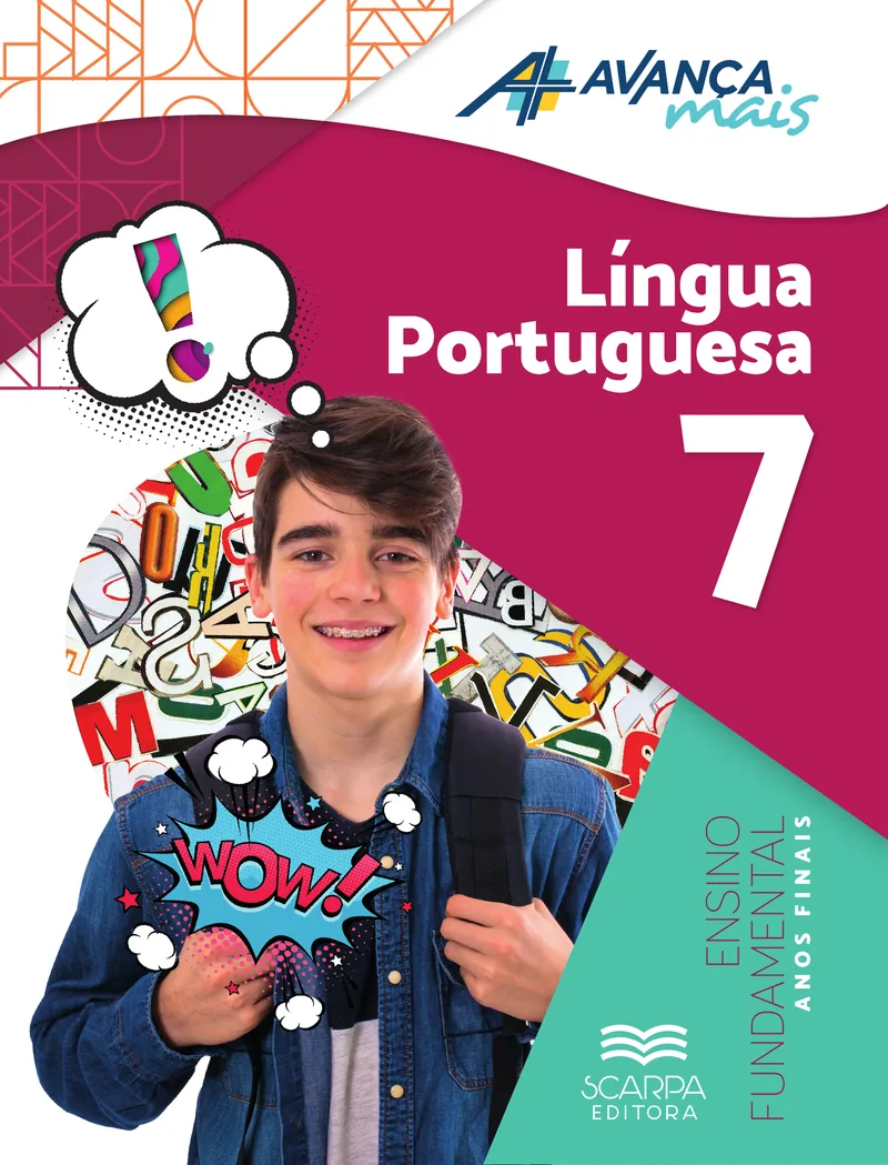 Capa — Avança Mais · Língua Portuguesa · 7º ano