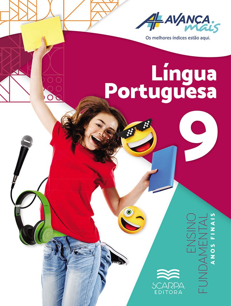 Capa — Avança Mais · Língua Portuguesa · 9º ano