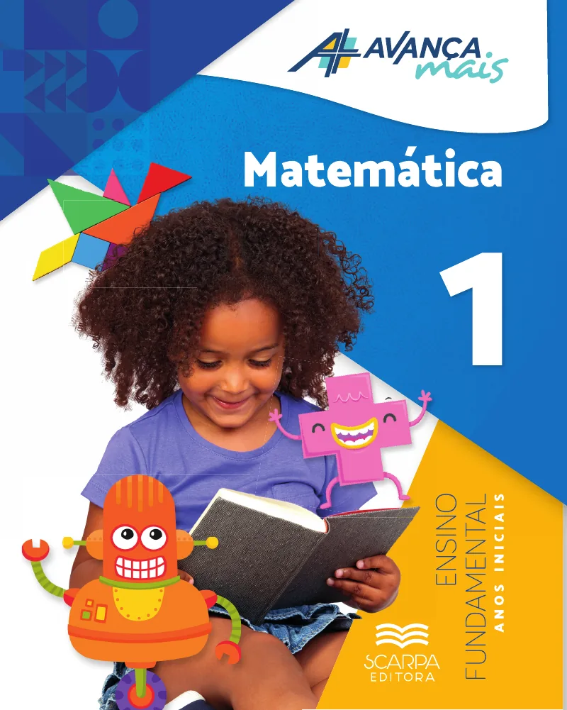 Capa — Avança Mais · Matemática · 1º ano