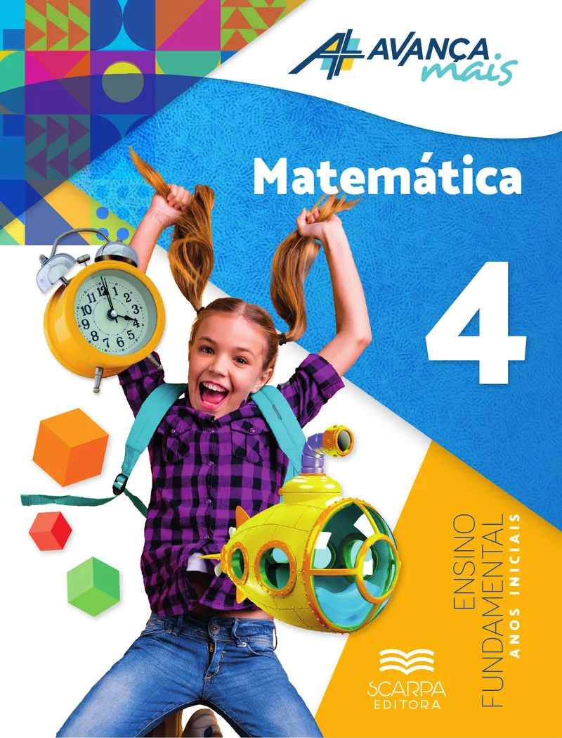 Capa — Avança Mais · Matemática · 4º ano